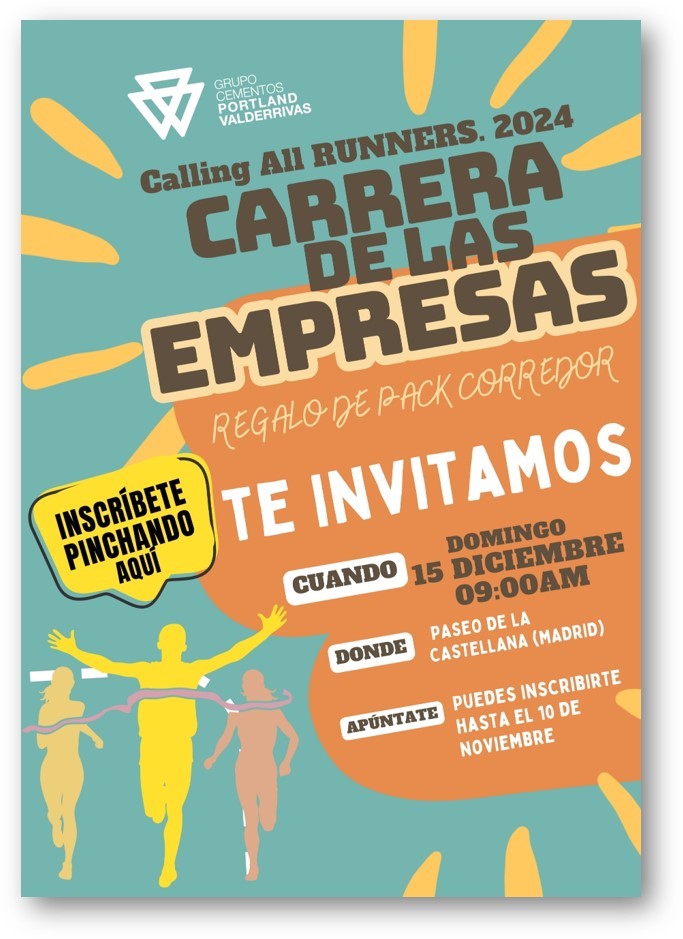 ¡Corre con nosotros en la Carrera de las Empresas!